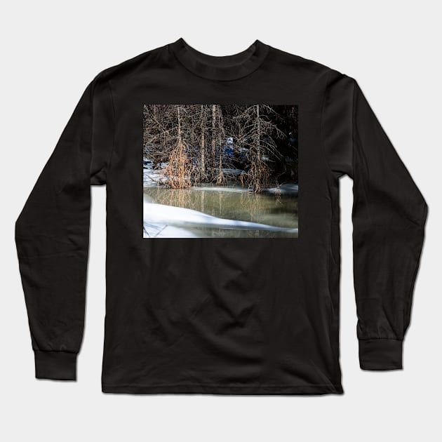 Seasonal melt in the woods Long Sleeve T-Shirt by CanadianWild418